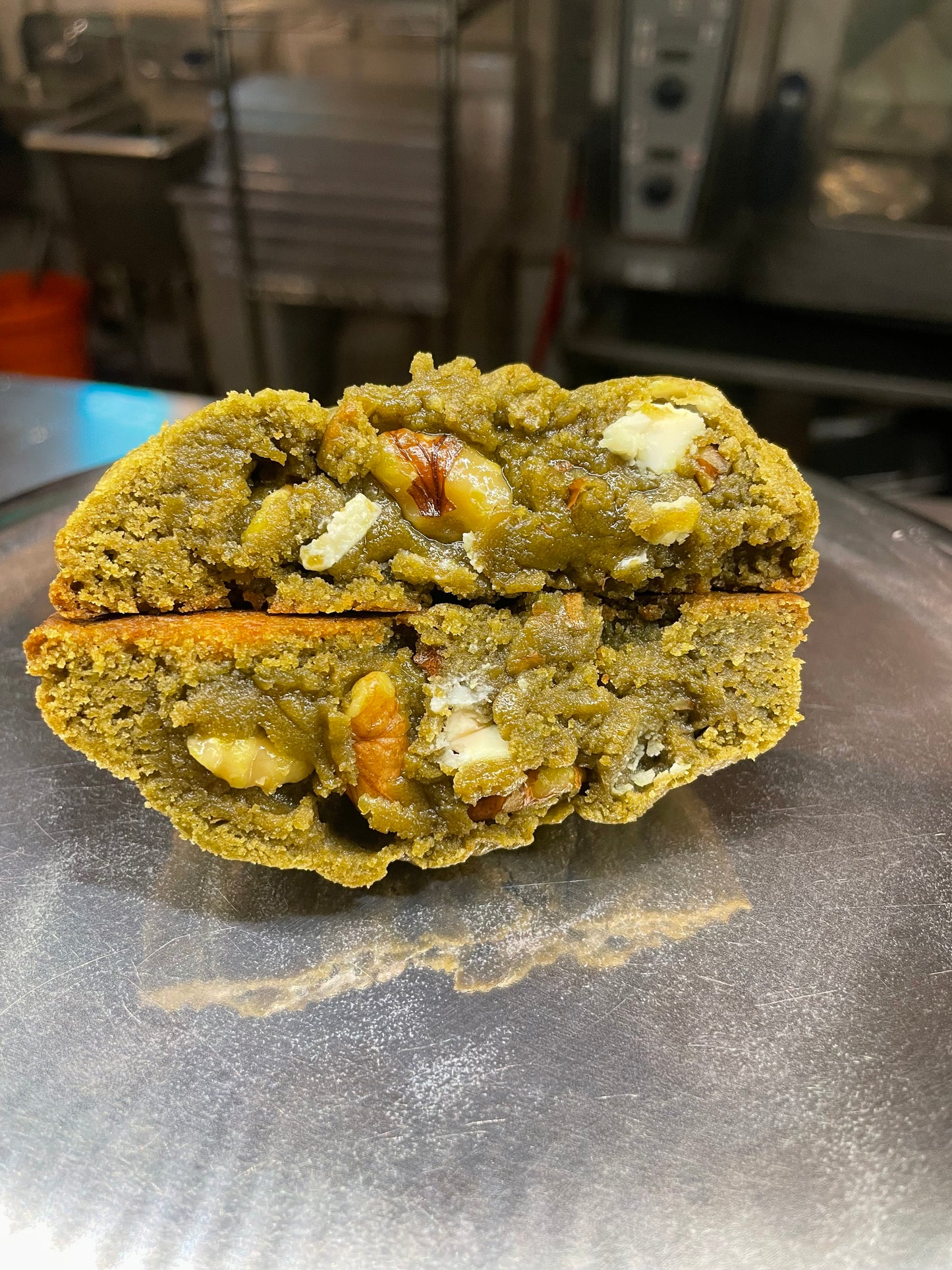 Matcha White Chocolate Walnut Cookie